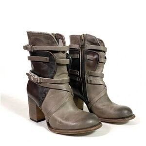 Freebird Baker Heeled Boots in Stone